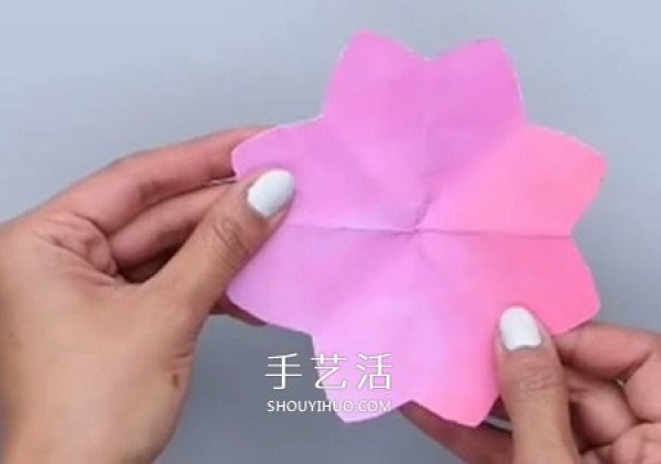 Beautiful spring method to make three-dimensional flower greeting cards from handmade cardboard