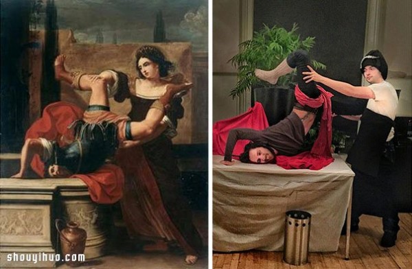 Bored at work, use office objects to reinterpret classical paintings