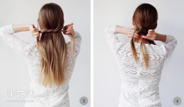 The charming little secret behind it: a simple and easy-to-use low ponytail hairstyle