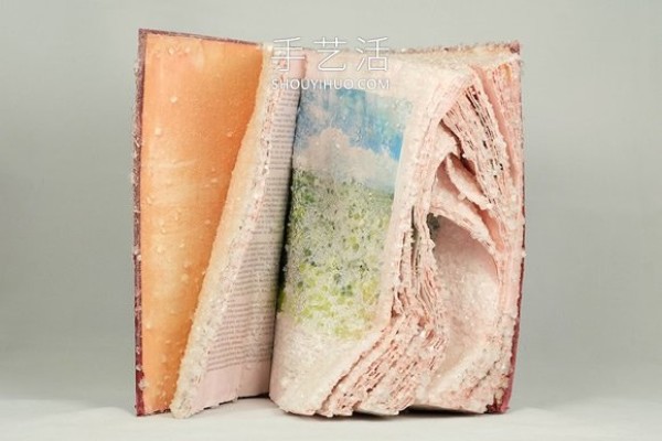 Artists turn DIY books into crystal clear sculptures