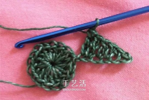 How to knit a five-pointed star, crochet small star diagram