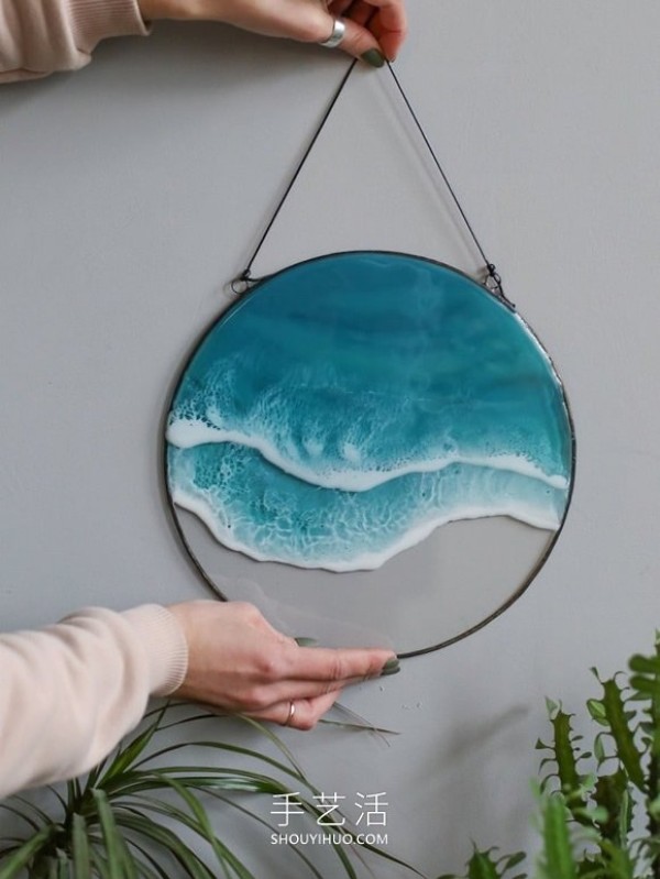 DIY resin wall hangings and pendants, outline the beauty of the waves! 