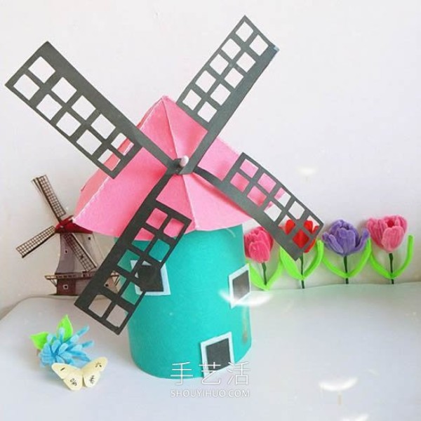 Tutorial on how to make a Dutch windmill from milk powder cans