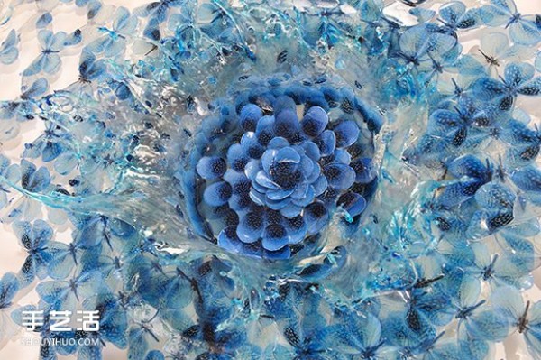 Creative resin sculptures: the vitality that condenses instantly after splashing