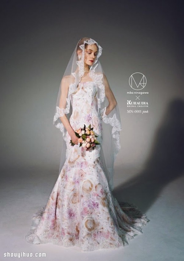 Ninagawa Mikas 2015 summer gorgeous wedding dress design works