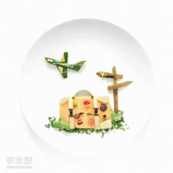 Art on the Plate uses vegetable and fruit kitchen waste to create a culinary canvas