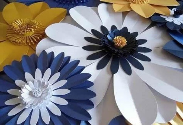 How to make handmade paper flowers with many beautiful paper flowers with complete illustrations