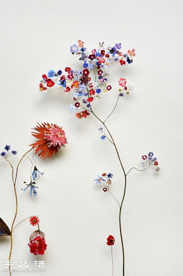 Plant and flower collage DIY beautiful and poetic decorative painting