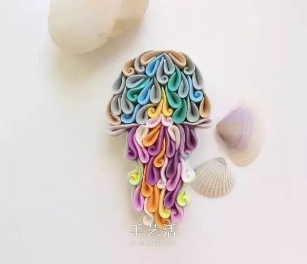 Like exquisite quilling paper! The charming soft clay animal works of the Russian girl