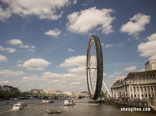 The photographer uses humorous lenses to subvert your impression of London