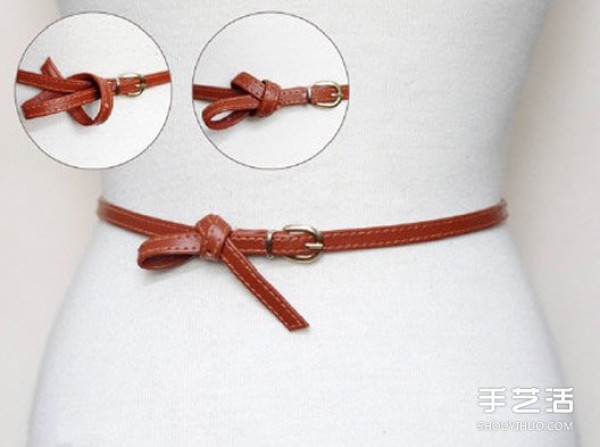 14 ways to tie a belt in a literary and artistic style that are often used in life