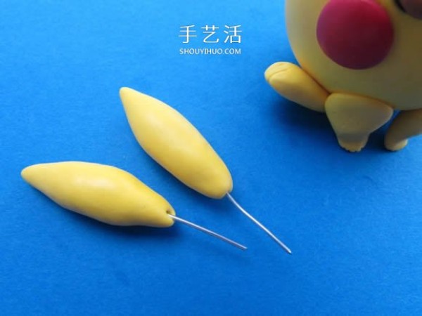 Illustrated tutorial on how to make ultra-light clay Pikachu