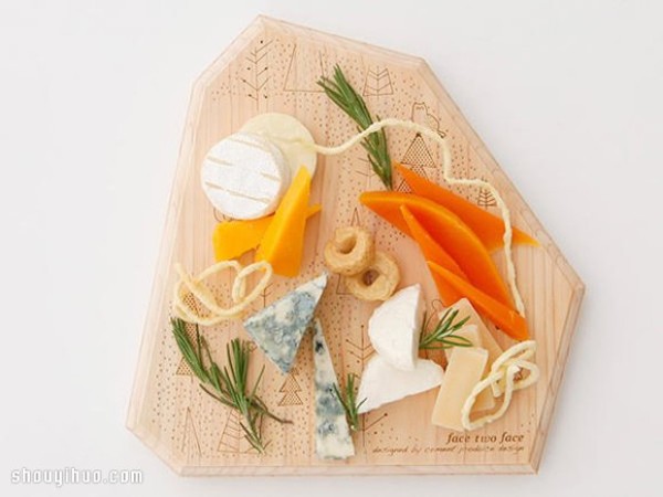 Just looking at it is happiness! Japanese cypress cutting board Face Two Face