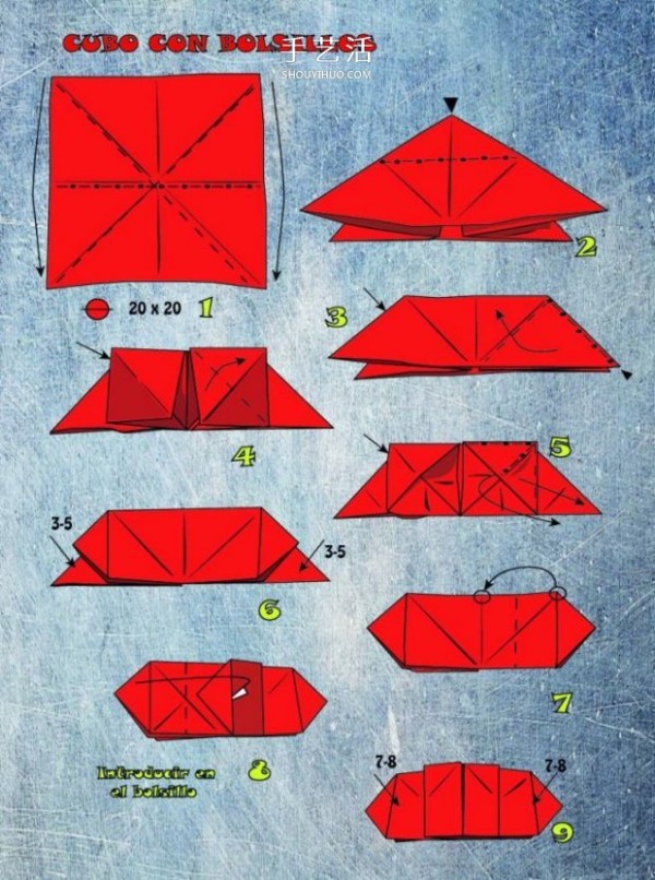 Illustration of the origami method of the formula racing car. The work looks very realistic! 