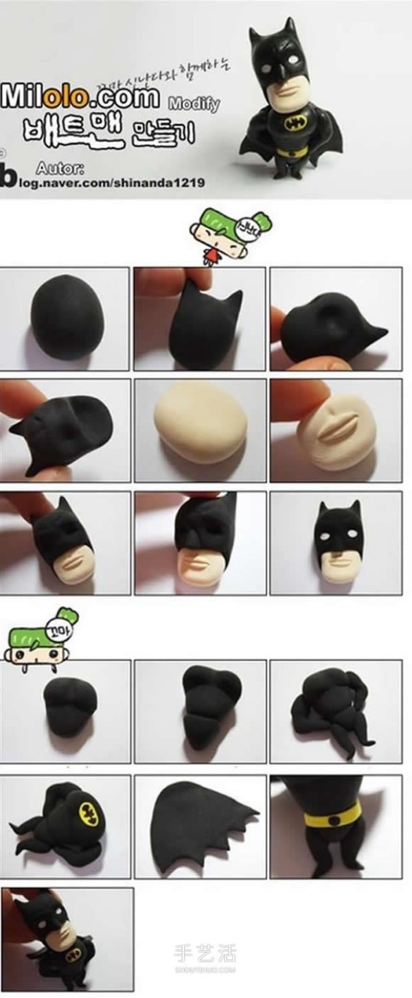 How to make clay figures? 9 kinds of cute ultra-light clay doll DIY illustrations