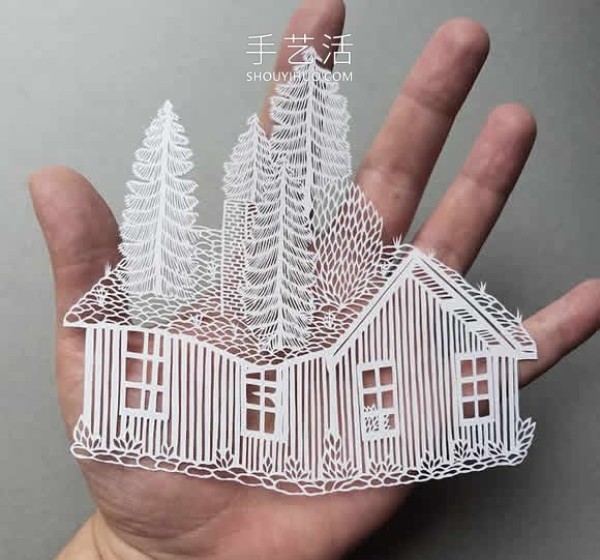 Engraving on a single piece of paper! Paper sculptures with amazing details