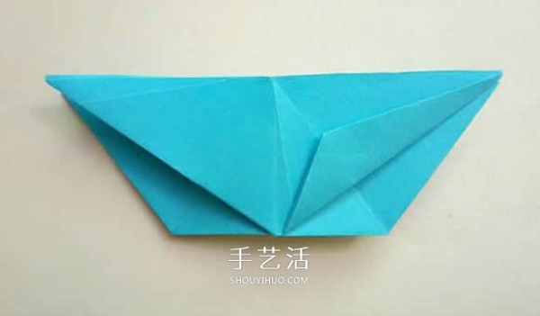 Five-cornered star origami illustration, how to fold an inner and outer double five-pointed star