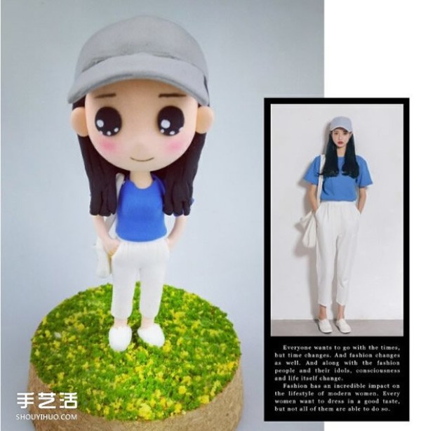 Real-life polymer clay dolls