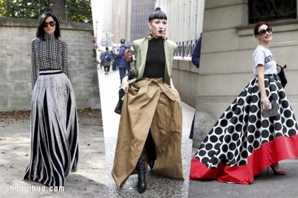 Maxi Skirt exudes charming charm in floor-length long skirts