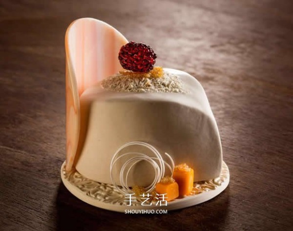 Exquisite like a high-end French dessert ceramic glass handicraft model picture