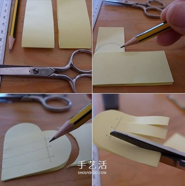 How to weave PU leather with hearts and DIY a good-looking and cute keychain