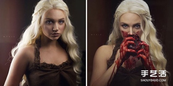 This is the real thing. The "bloody fairy tale makeup" that scares people to death and doesn