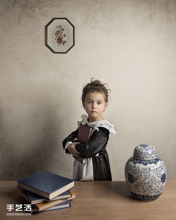 Childrens photography imitating world-famous paintings, very creative! 