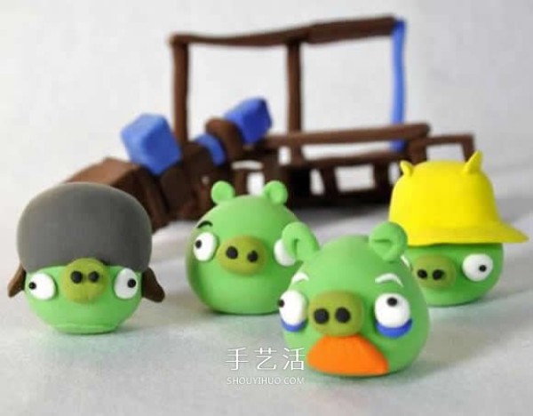 Simple and cute pictures of clay works, a complete picture of childrens clay works