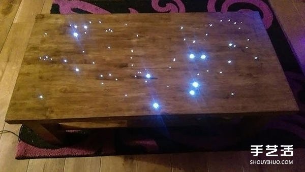 Use optical fiber to turn the floor of your home into a starry night! 