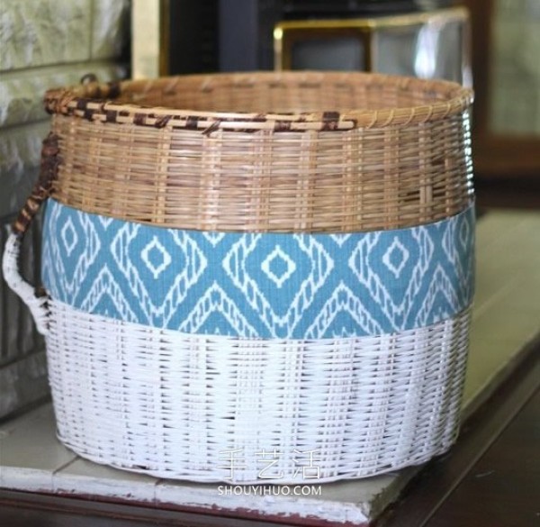 An illustrated tutorial on how to transform a simple and beautiful bamboo basket