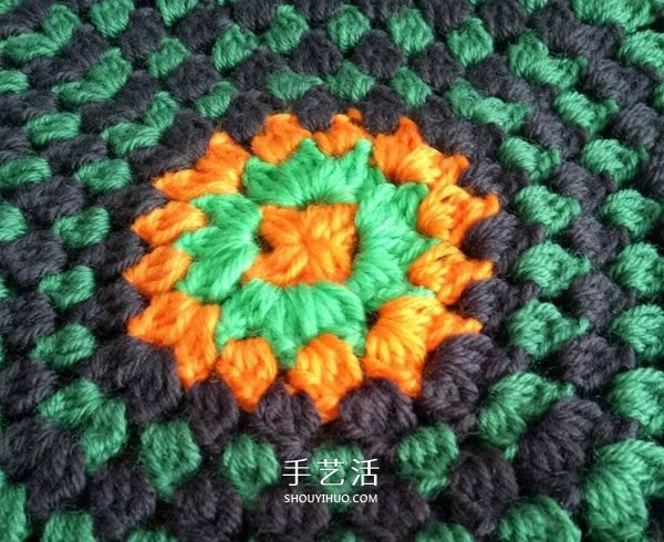 How to crochet exquisite patterns and patterns by changing thread and multi-color patterns and crochet