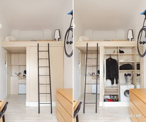 Small and simple houses are popular in the renovation of 13 square meters apartments in Poland