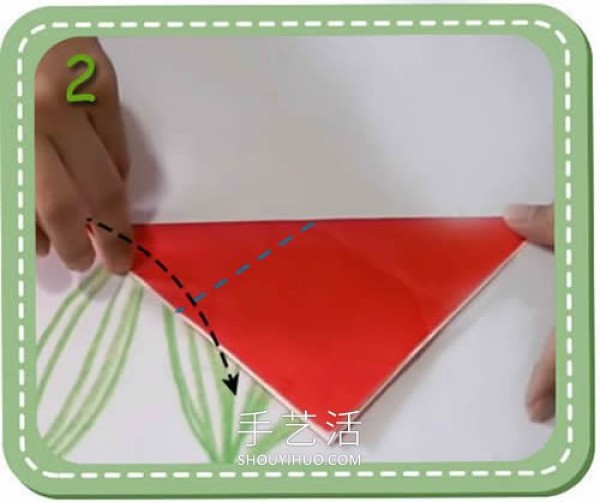 Easy to learn! Video tutorial for childrens handmade origami tulips