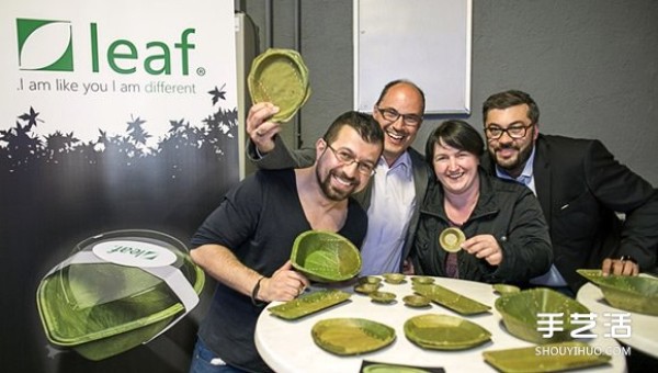 A leaf dinner plate design that truly decomposes naturally and returns to the earth in 28 days