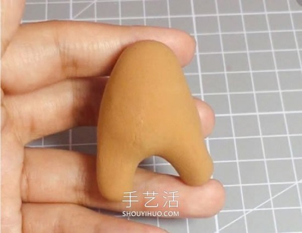 Tutorial on how to make a Douyin celebrity bear by hand using ultra-light clay