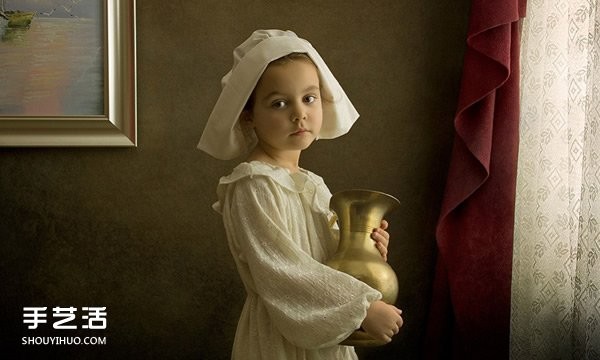 Childrens photography imitating world-famous paintings, very creative! 