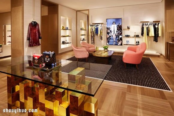 Louis Vuitton Paris Avenue Montaigne store decoration and layout design