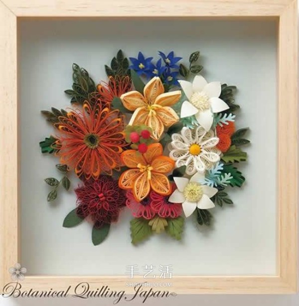 Its so beautiful! A collection of pictures of handmade three-dimensional paper flower works