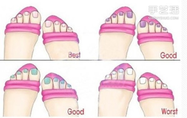 Summer girls must learn: How to match the color of sandals and nail polish