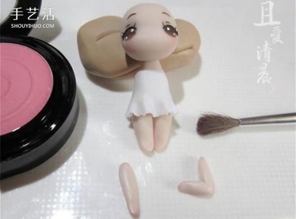 A tutorial on how to make an elf out of soft clay and a tutorial on how to make a cute flower fairy out of soft clay