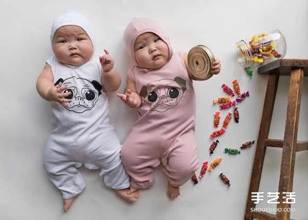 Photography of 8-month-old twin sisters of a popular star who was born prematurely