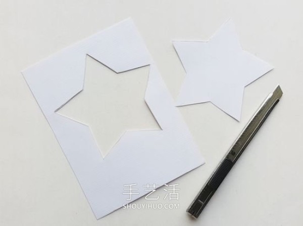 How to make handmade Christmas stars and Christmas trees from cardboard