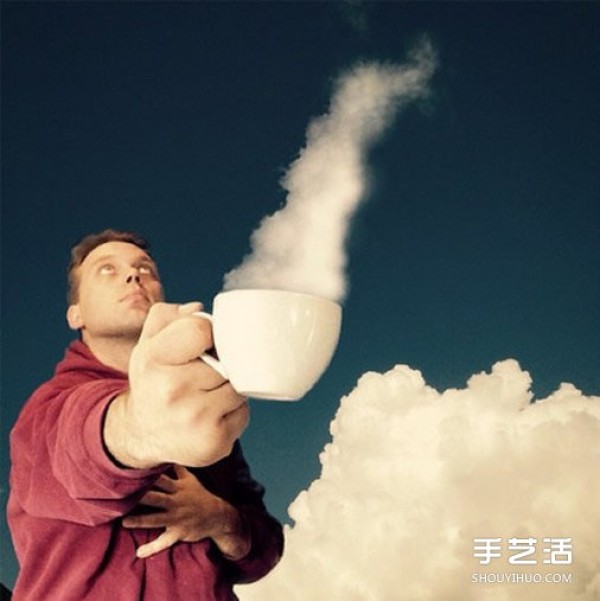 Simple and interesting optical illusion photography teaches you how to play with clouds