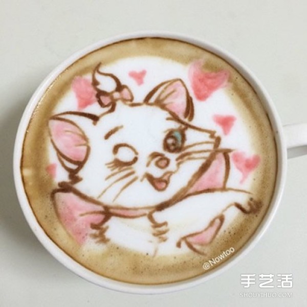 Coffee Latte Art: Put the cute cat in the game into the coffee cup