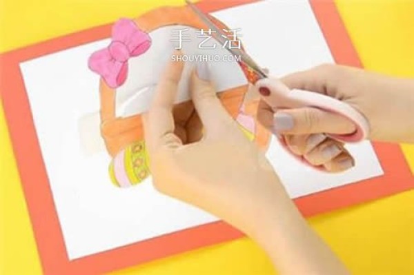 How to make a homemade Easter egg greeting card with a windy Easter card