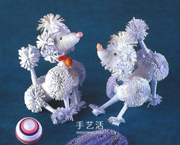 How to make paper poodles with illustrations of how to make paper poodles by hand