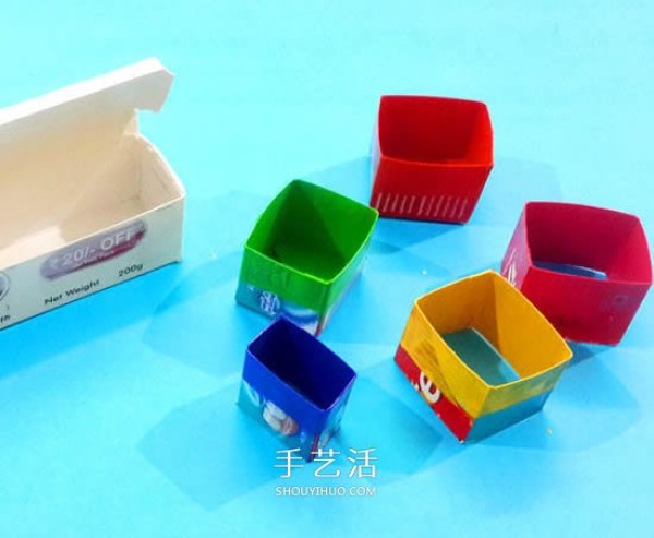 How to use waste toothpaste boxes to make jewelry boxes by hand