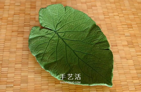 Cement concrete leaf decorative plate can also be used as a fruit plate! 