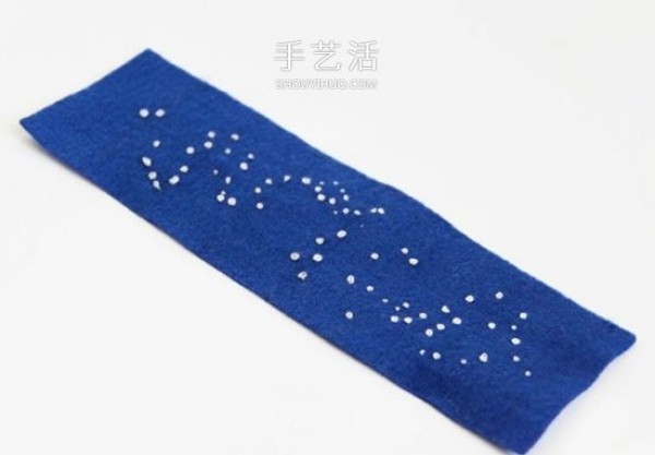 Love the beautiful starry sky! How to make handmade fabric starry sky wristband