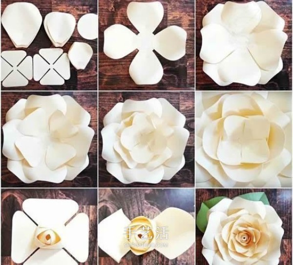 How to make handmade paper flowers with many beautiful paper flowers with complete illustrations